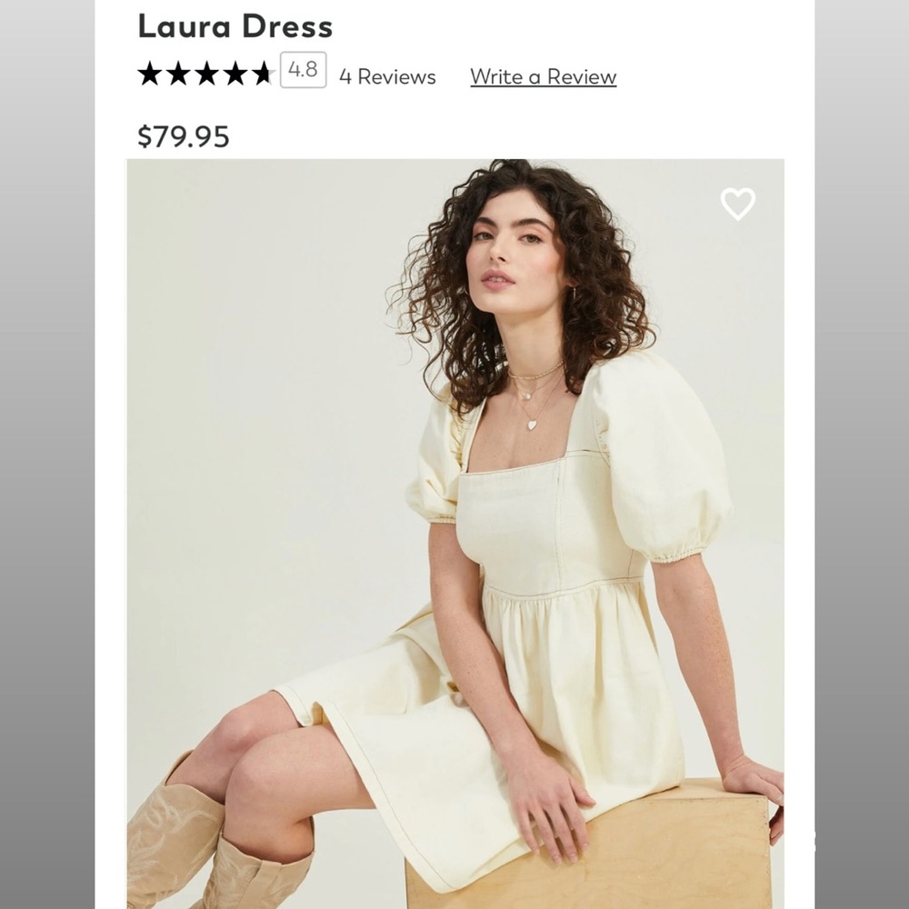 Altar’d state puff sleeve dress